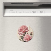 Roze rozen magneet (Insitu (Vaatwasser))