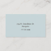  roze rozen mammembraan contactkaartje (Achterkant)