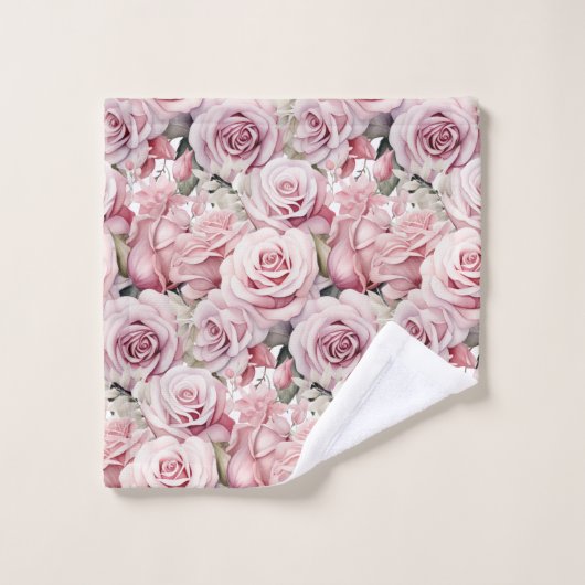 Roze Rozen Maximalist Bad Handdoek (Wasdoekje)