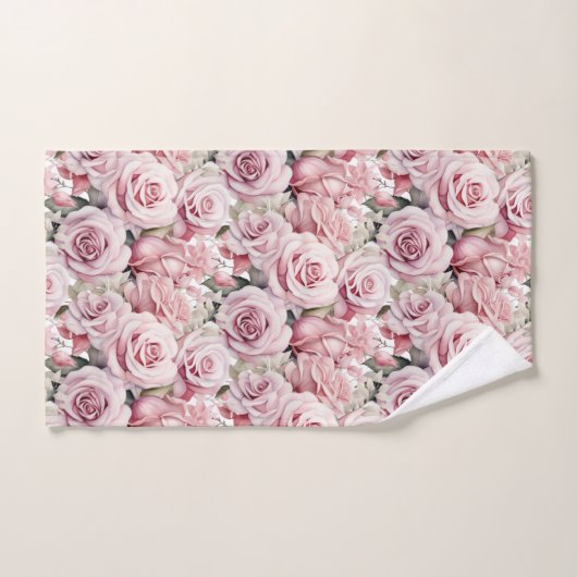 Roze Rozen Maximalist Bad Handdoek (Handdoek)