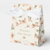 Roze Rozen Meisje Baby shower Favor Box Bedankdoosjes (Voorkant Zijde)