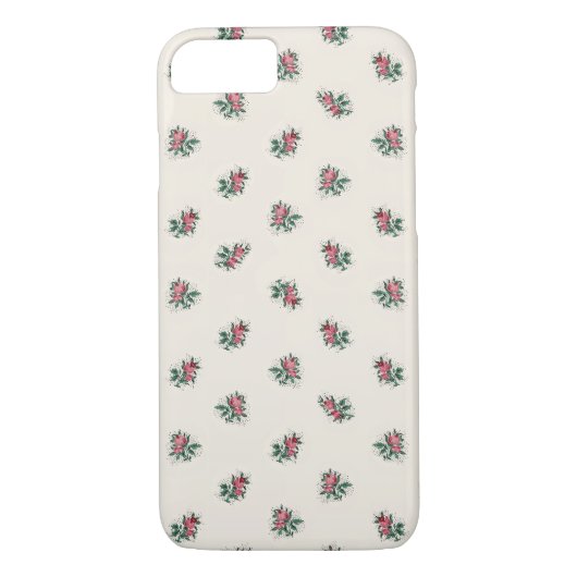  roze rozen meisje  Wallapatroon Case-Mate iPhone Case (Achterkant)