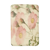 Roze rozen met knoppen bloem badmat groot (Voorkant Verticaal)