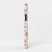  roze rozen met monogram Case-Mate iPhone case (Achterkant/rechts)
