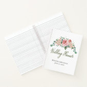 Roze rozen |met prijsopgave | Notitieboek voor wed (Binnen)