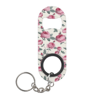 Roze rozen mini flessenopener