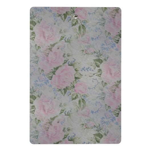 Roze Rozen  Mini Klembord (Achterkant)