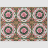 Roze Rozen Modern Mooi Collectie Tissuepapier (Voorkant)