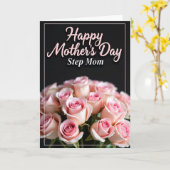 Roze Rozen Moeder Herdenkingskaart Kaart (Gele Bloem)