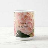 Roze Rozen Moeder van de Bruid Koffiemok (Center)