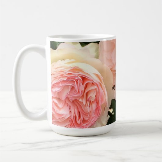 Roze Rozen Moeder van de Bruid Koffiemok (Links)