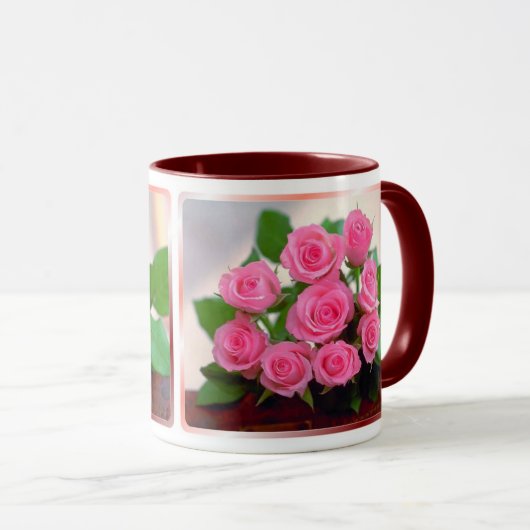 Roze rozen mok (Voorkant rechts)