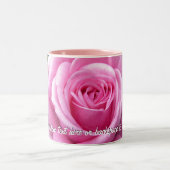 Roze rozen Mok Koffiebeker gepersonaliseerd Roos d (Center)