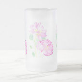 Roze rozen Mok van glas, bevroren (Center)