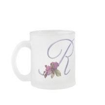 Roze rozen Monogram R