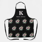 Roze Rozen Monogram Schort (Voorkant)