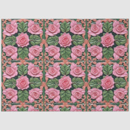 Roze Rozen Mooi Populair Collectie Tissuepapier