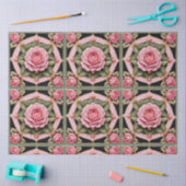 Roze Rozen Mooi Trendy Collectie Tissuepapier (Craft)