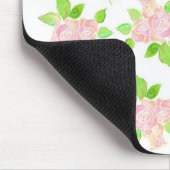 roze rozen Mousepad Muismat (Hoek)