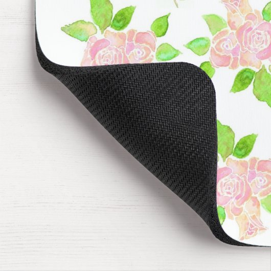  roze rozen Mousepad Muismat (Hoek)