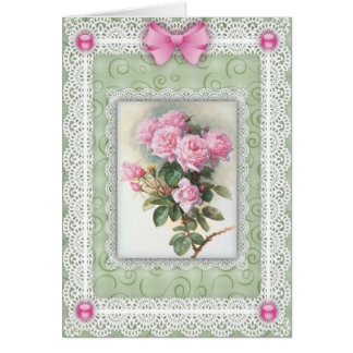 Roze rozen 'n kant