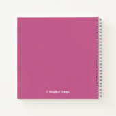  roze rozen naam Karen mooie bloemen Notitieboek (Achterkant)