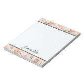  roze rozen notitieblok (Linkerzijde)