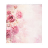  roze rozen notitieblok (Voorkant)