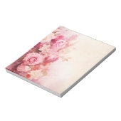  roze rozen notitieblok (Linkerzijde)