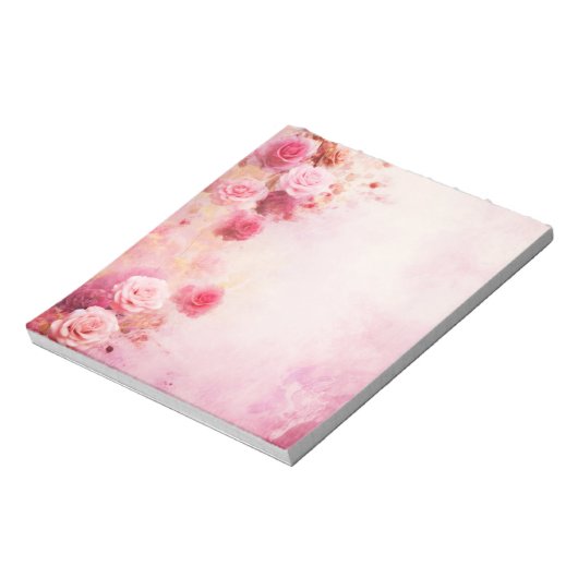  roze rozen notitieblok (Linkerzijde)