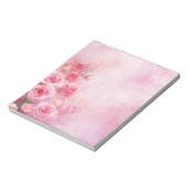  roze rozen notitieblok (Linkerzijde)