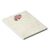 roze rozen notitieblok (Schuin)