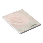 Roze rozen notitieblok (Schuin)
