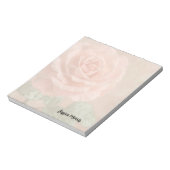 Roze rozen notitieblok (Linkerzijde)