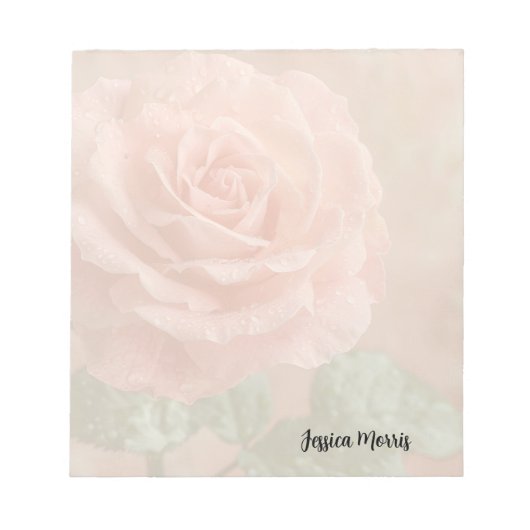 Roze rozen notitieblok (Voorkant)