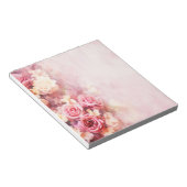  roze rozen notitieblok (Schuin)