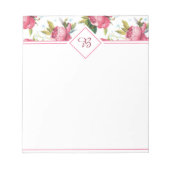 Roze rozen notitieblok (Voorkant)