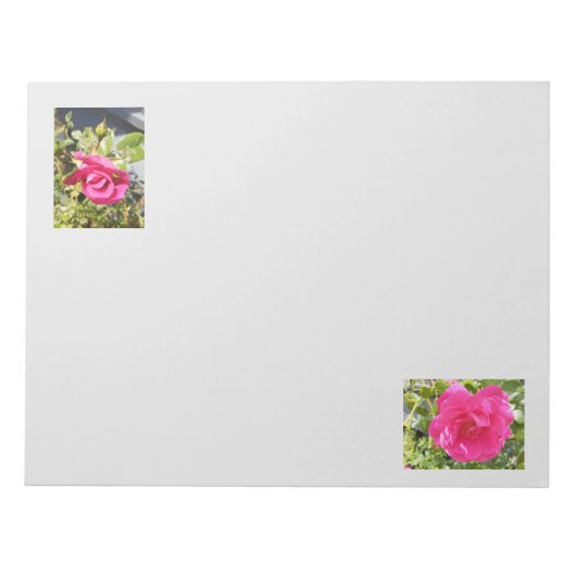 Roze Rozen Notitieblok (Voorkant)