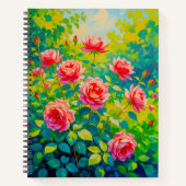 Roze Rozen Notitieboek (Voorkant)