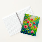 Roze Rozen Notitieboek (Binnen)