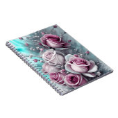 Roze Rozen Notitieboek (Rechterzijde)