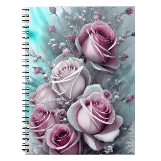 Roze Rozen Notitieboek (Voorkant)