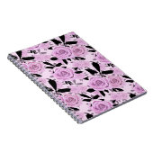 Roze rozen notitieboek (Rechterzijde)