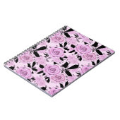 Roze rozen notitieboek (Linkerzijde)