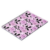 Roze rozen notitieboek (Linkerzijde)