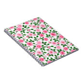 Roze rozen notitieboek (Rechterzijde)