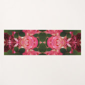 Roze Rozen Olieverfschilderij Gespiegeld Bloempatr Yogamat (Voorkant (horizontaal))