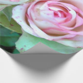 Roze rozen omslagpapier cadeaupapier (Hoek)