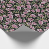 Roze rozen omslagpapier cadeaupapier (Hoek)