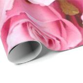 Roze rozen, omslagpapier cadeaupapier (Rol Hoek)